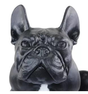 Französische Bulldogge III - Lebensgroße Hundestatue, Figur im Maßstab 1:1, Statue für den Garten von Art-Dog