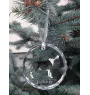 Bull Terrier, Bully - crystal bauble with a photo, dog photo in crystal, personalized Christmas tree ornament by Art-Dog brand