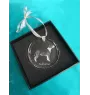 Bull Terrier, Bully - crystal bauble with a photo, dog photo in crystal, personalized Christmas tree ornament by Art-Dog brand