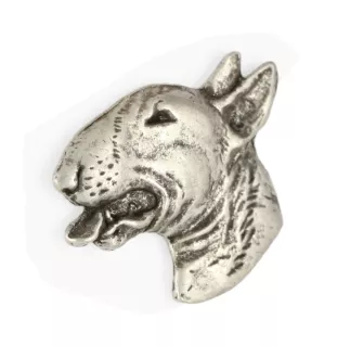 Bull Terrier II - Broche de chien dans un coffret cadeau, épingle élégante, épingle de revers pour la veste de la marque Art-Dog