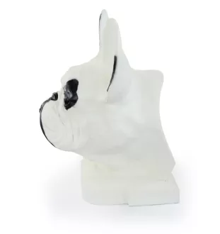 Französische Bulldogge I - Hundebüste, großer Hundekopf für den Garten, einzigartige Wohnzimmerdekoration der Marke Art-Dog