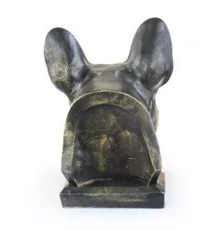 Bouledogue français - urne pour cendres de chien, buste de chien, grande tête de chien pour le jardin par Art-Dog