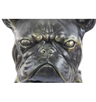 French Bulldog, Frenchie - urn for dog ashes, dog bust, large dog head for garden by Art-Dog