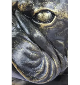 Bouledogue français - urne pour cendres de chien, buste de chien, grande tête de chien pour le jardin par Art-Dog