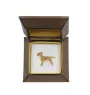 Bulterier pin pozłocony w pudełku Art-Dog