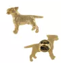 Bull Terrier, Bully I - gold-plated pin brooch, elegant dog ornament, unique pin by Art-Dog brand