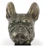 French Bulldog, Frenchie - dog bust, large statue, dog's head on stone base, decoration for office by Art-Dog brand
