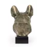 Französische Bulldogge - Hundebüste, große Statue, Hundekopf auf Steinsockel, Dekoration für Büro von Art-Dog Marke
