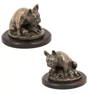 Bouledogue français II - statue de chien, figurine pour bureau, trophée pour exposition canine par la marque Art-Dog