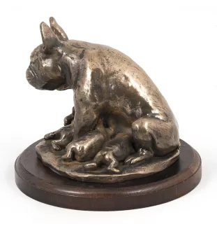 Bouledogue français II - statue de chien, figurine pour bureau, trophée pour exposition canine par la marque Art-Dog