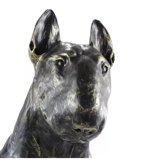Bull Terrier, Bullterrier - Lebensgroße Hundestatue, Figur im Maßstab 1:1, Statue für den Garten von Art-Dog