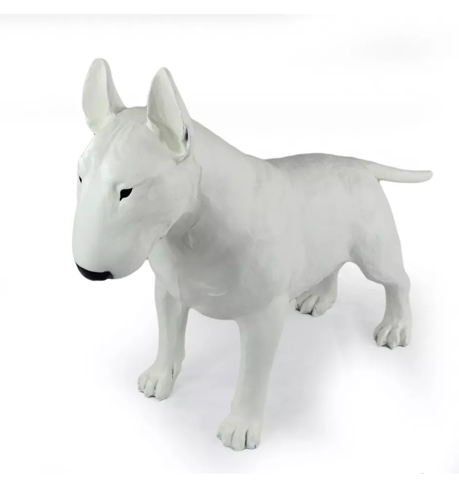 Bull Terrier I - Statue de chien à l'échelle 1:1, statue pour le jardin par Art-Dog