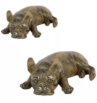 Bouledogue français V - statue de chien, figurine pour bureau, trophée pour exposition canine par la marque Art-Dog