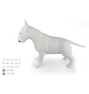 Bull Terrier I - Statue de chien à l'échelle 1:1, statue pour le jardin par Art-Dog
