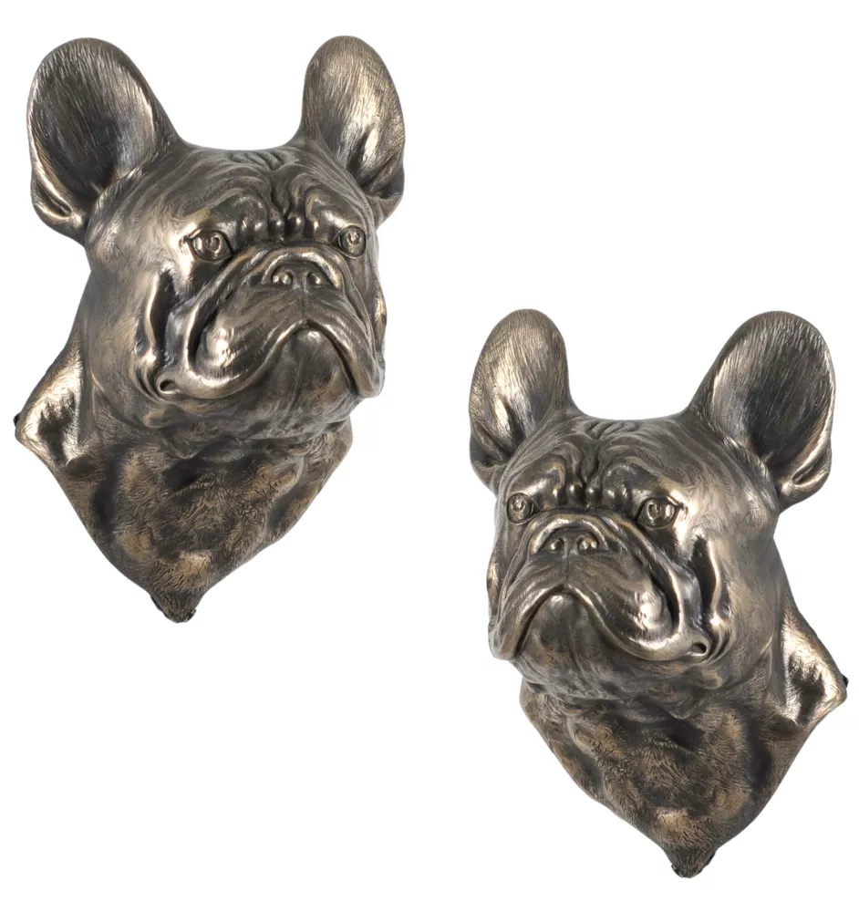 French Bulldog, Frenchie - Dog statue, hanging bust, unique decoration for dog lover by Art-Dog brand
