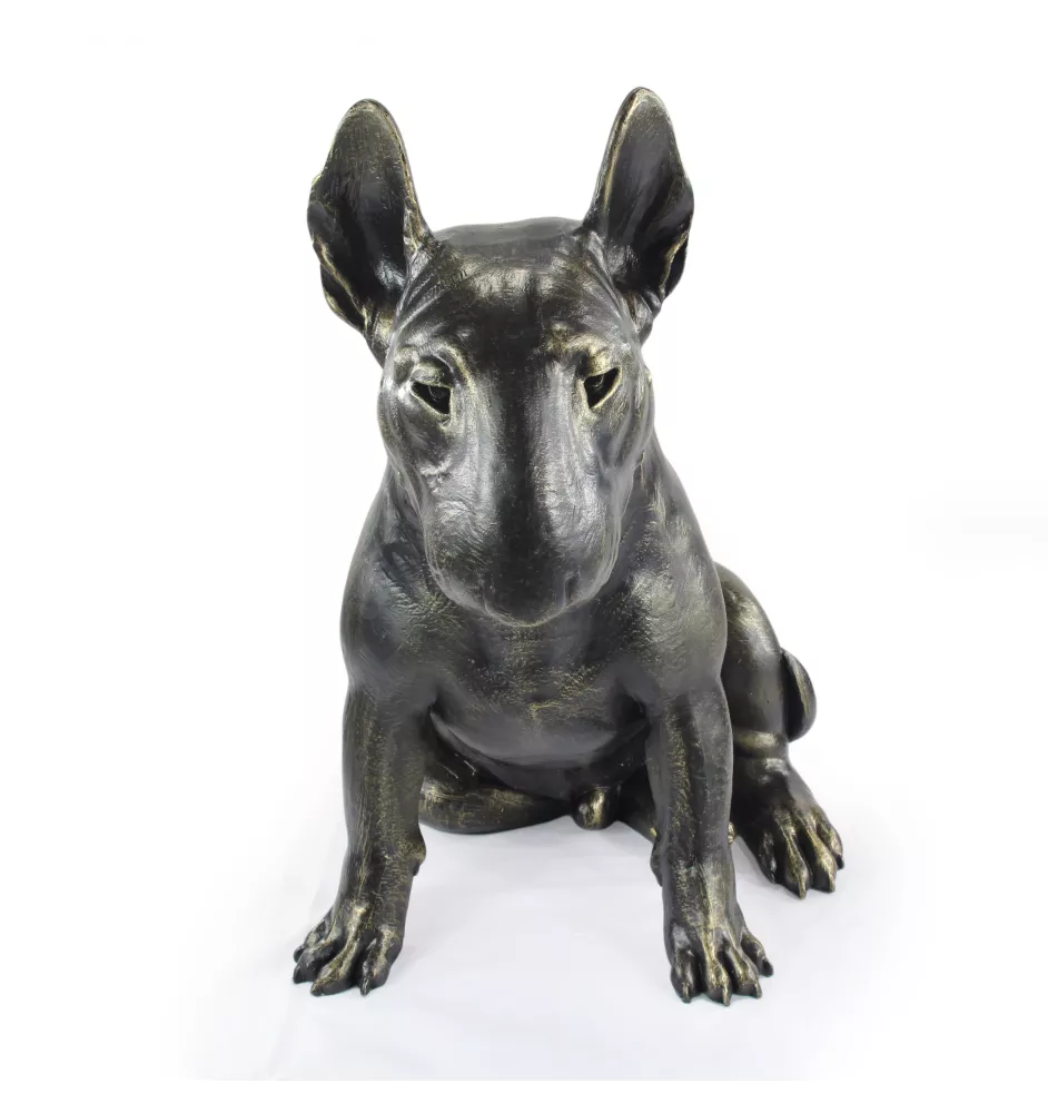 Bull Terrier, Bullterrier II - Lebensgroße Hundestatue, Figur im Maßstab 1:1, Statue für den Garten von Art-Dog