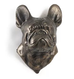 French Bulldog, Frenchie - Dog statue, hanging bust, unique decoration for dog lover by Art-Dog brand