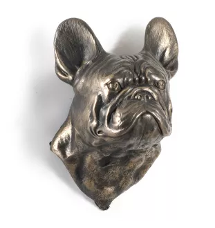 Bouledogue français - Statue de chien, buste suspendu, décoration unique pour les amoureux des chiens par la marque Art-Dog