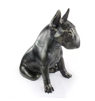Bull Terrier, Bullterrier II - Lebensgroße Hundestatue, Figur im Maßstab 1:1, Statue für den Garten von Art-Dog