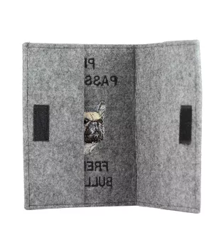 Französische Bulldogge - Hundepassetui, Dokumententasche, Geschenk für den Reisenden von der Marke Art-Dog