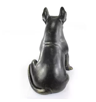 Bull Terrier, Bullterrier II - Lebensgroße Hundestatue, Figur im Maßstab 1:1, Statue für den Garten von Art-Dog