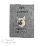 Bouledogue français - Porte passeport pour chien, porte document, cadeau pour le voyageur de la marque Art-Dog