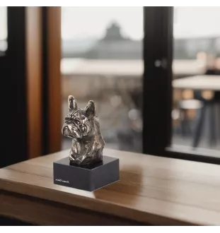 Buldog francuski I głowa na kamieniu Art-Dog