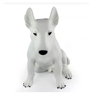 Bull Terrier III - Statue de chien à l'échelle 1:1, statue pour le jardin par Art-Dog
