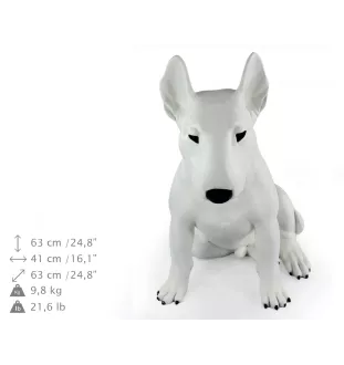 Bull Terrier, Bully III - Life-size dog statue, 1:1 scale figure, statue for the garden by Art-Dog