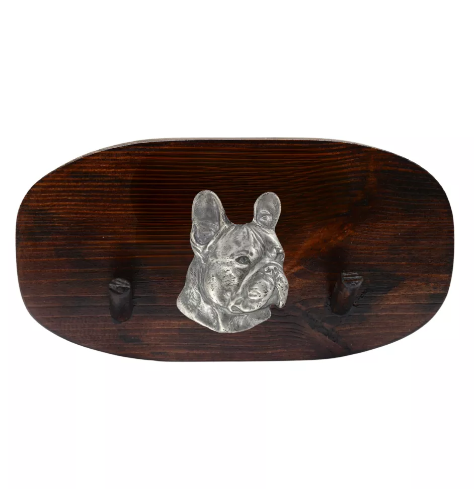 Bouledogue français - porte-accessoires, porte-médailles pour chiens, crochets pour clés par Art-Dog