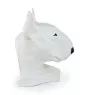 Bull Terrier, Bullterrier I - Hundebüste, großer Hundekopf für den Garten, einzigartige Wohnzimmerdekoration der Marke Art-Dog