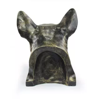 Bull Terrier, Bullterrier - Urne für Hundeasche, Hundebüste, großer Hundekopf für den Garten von Art-Dog