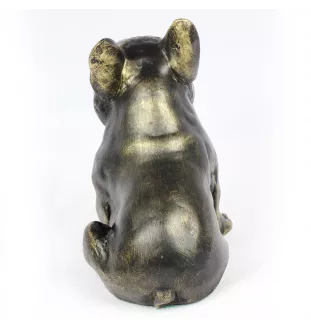French Bulldog, Frenchie I - dog statue, sitting dog for desk, decoration for the living room of a dog lover by Art-Dog