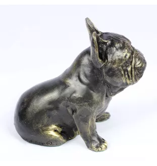 French Bulldog, Frenchie I - dog statue, sitting dog for desk, decoration for the living room of a dog lover by Art-Dog