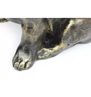 Bouledogue français I - statue de chien, chien assis pour bureau, décoration pour le salon d'un amoureux des chiens par Art-Dog