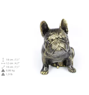 French Bulldog, Frenchie I - dog statue, sitting dog for desk, decoration for the living room of a dog lover by Art-Dog