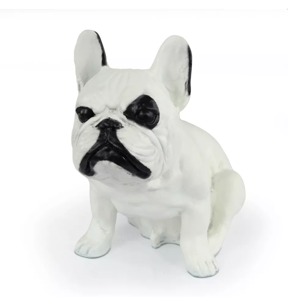 French Bulldog, Frenchie II - dog statue, sitting dog for desk, decoration for the living room of a dog lover by Art-Dog