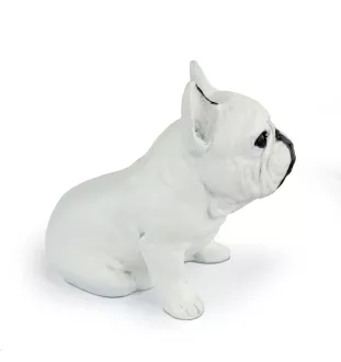 French Bulldog, Frenchie II - dog statue, sitting dog for desk, decoration for the living room of a dog lover by Art-Dog