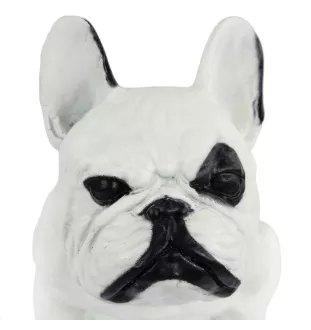 Französische Bulldogge II - Hundestatue, sitzender Hund für den Schreibtisch, Dekoration für das Wohnzimmer eines Hundeliebhabers von Art-Dog