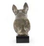 Bull Terrier, Bullterrier - Hundebüste, große Statue, Hundekopf auf Steinsockel, Dekoration für Büro von Art-Dog Marke