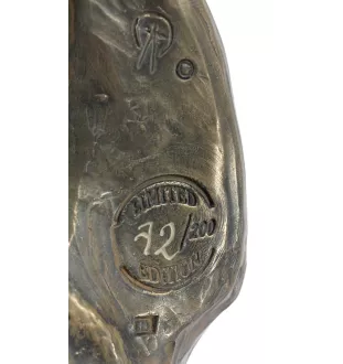 Bull Terrier, Bully - dog bust, large statue, dog's head on stone base, decoration for office by Art-Dog brand