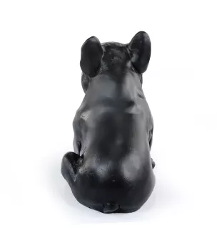 Französische Bulldogge III - Hundestatue, sitzender Hund für den Schreibtisch, Dekoration für das Wohnzimmer eines Hundeliebhabers von Art-Dog