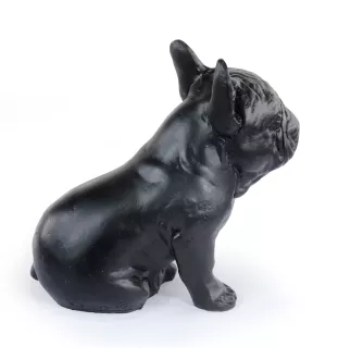 Französische Bulldogge III - Hundestatue, sitzender Hund für den Schreibtisch, Dekoration für das Wohnzimmer eines Hundeliebhabers von Art-Dog