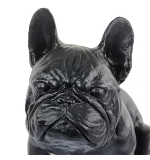 Französische Bulldogge III - Hundestatue, sitzender Hund für den Schreibtisch, Dekoration für das Wohnzimmer eines Hundeliebhabers von Art-Dog