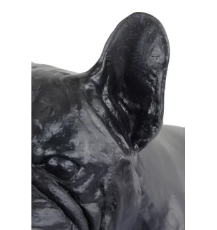 Französische Bulldogge III - Hundestatue, sitzender Hund für den Schreibtisch, Dekoration für das Wohnzimmer eines Hundeliebhabers von Art-Dog