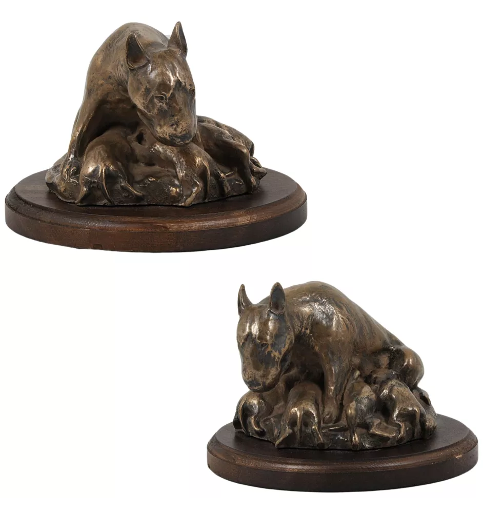 Bull Terrier, Bully IV - dog statue, figurine for office, trophy for dog show by Art-Dog brand