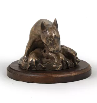 Bull Terrier, Bully IV - dog statue, figurine for office, trophy for dog show by Art-Dog brand