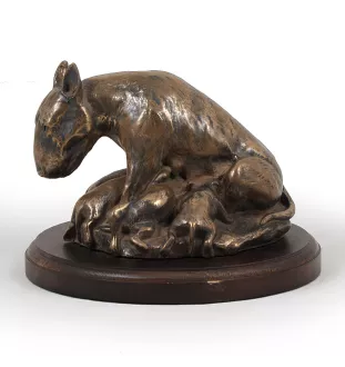 Bull Terrier IV - statue de chien, figurine pour bureau, trophée pour exposition canine par la marque Art-Dog