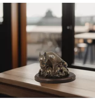 Bull Terrier, Bullterrier IV - Hundestatue, Figur für Büro, Trophäe für Hundeausstellung von Art-Dog brand