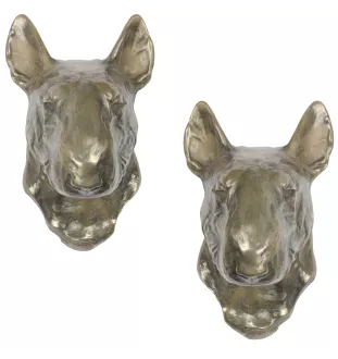 Bull Terrier, Bully I - Dog statue, hanging bust, unique decoration for dog lover by Art-Dog brand